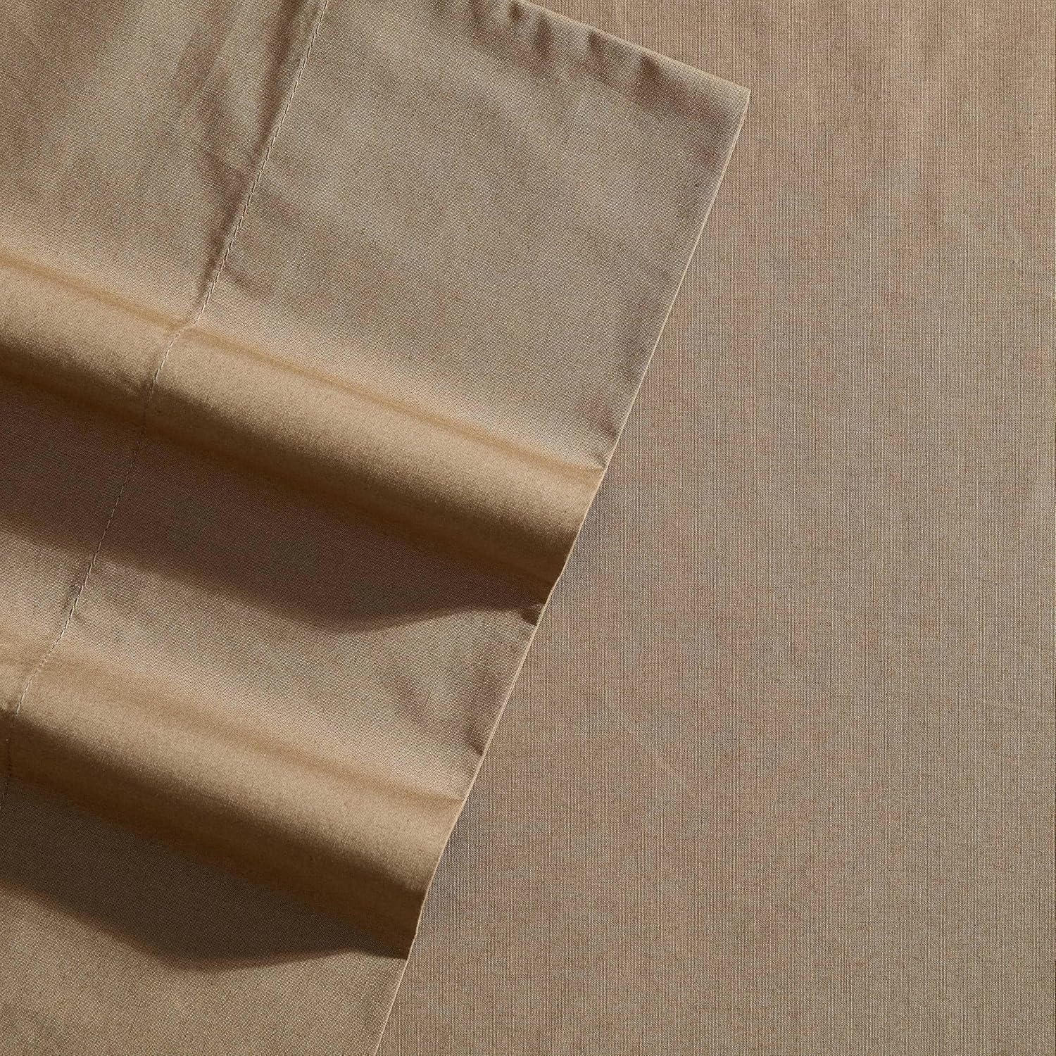image:imageNautica Twin XL Size Sheet Set Crisp Cotton Percale Bedding with Matching Pillowcase Lightweight amp Breathable Bed Sheets Deep Pocket College Dorm Room Essentials Captains BlueBayview Brown