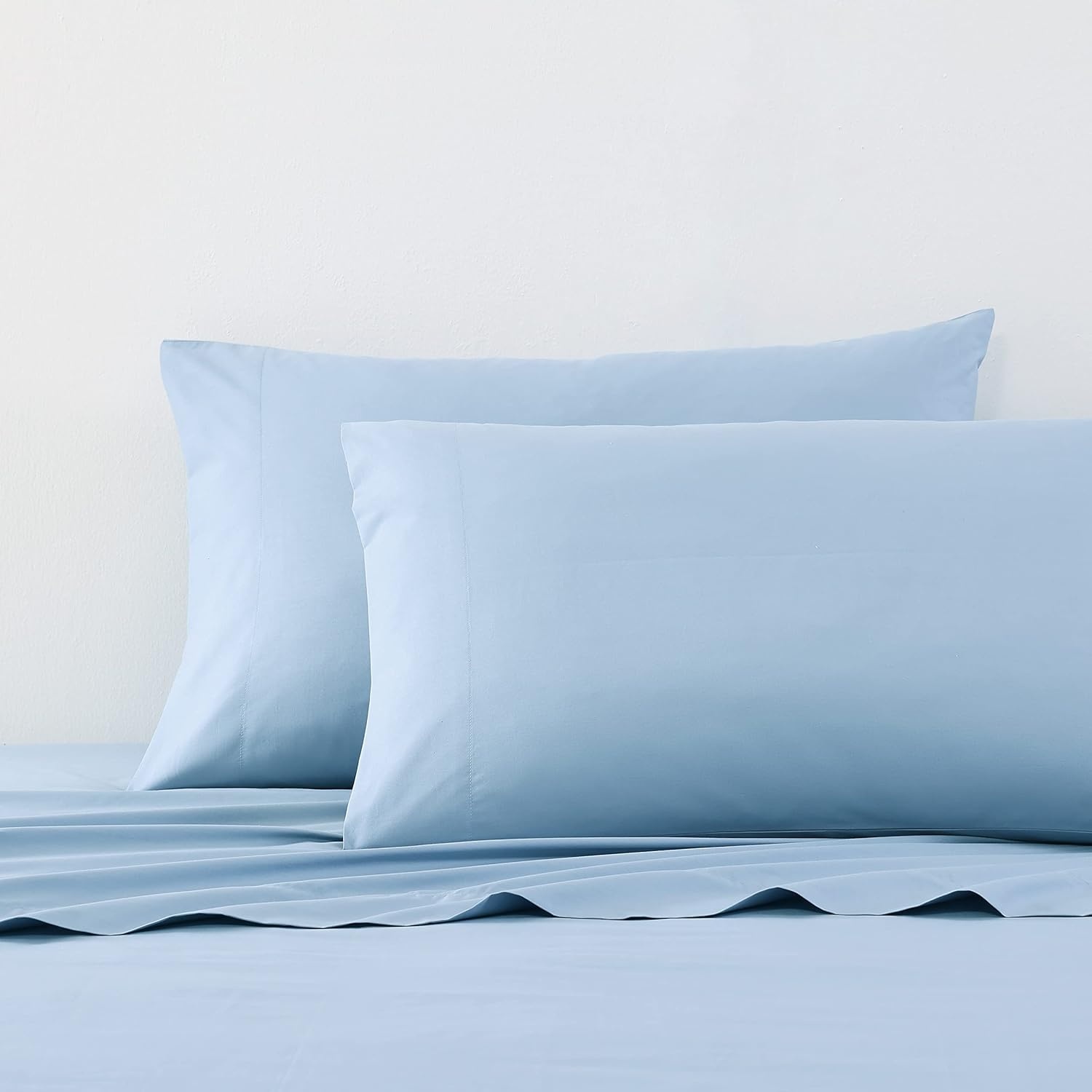image:imageNautica Twin XL Size Sheet Set Crisp Cotton Percale Bedding with Matching Pillowcase Lightweight amp Breathable Bed Sheets Deep Pocket College Dorm Room Essentials Captains BlueLake Blue
