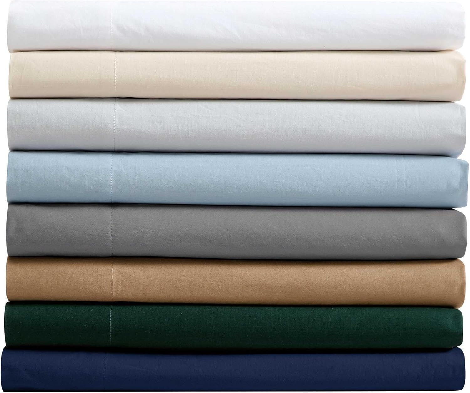 image:imageNautica Twin XL Size Sheet Set Crisp Cotton Percale Bedding with Matching Pillowcase Lightweight amp Breathable Bed Sheets Deep Pocket College Dorm Room Essentials Captains BlueBayview Beige