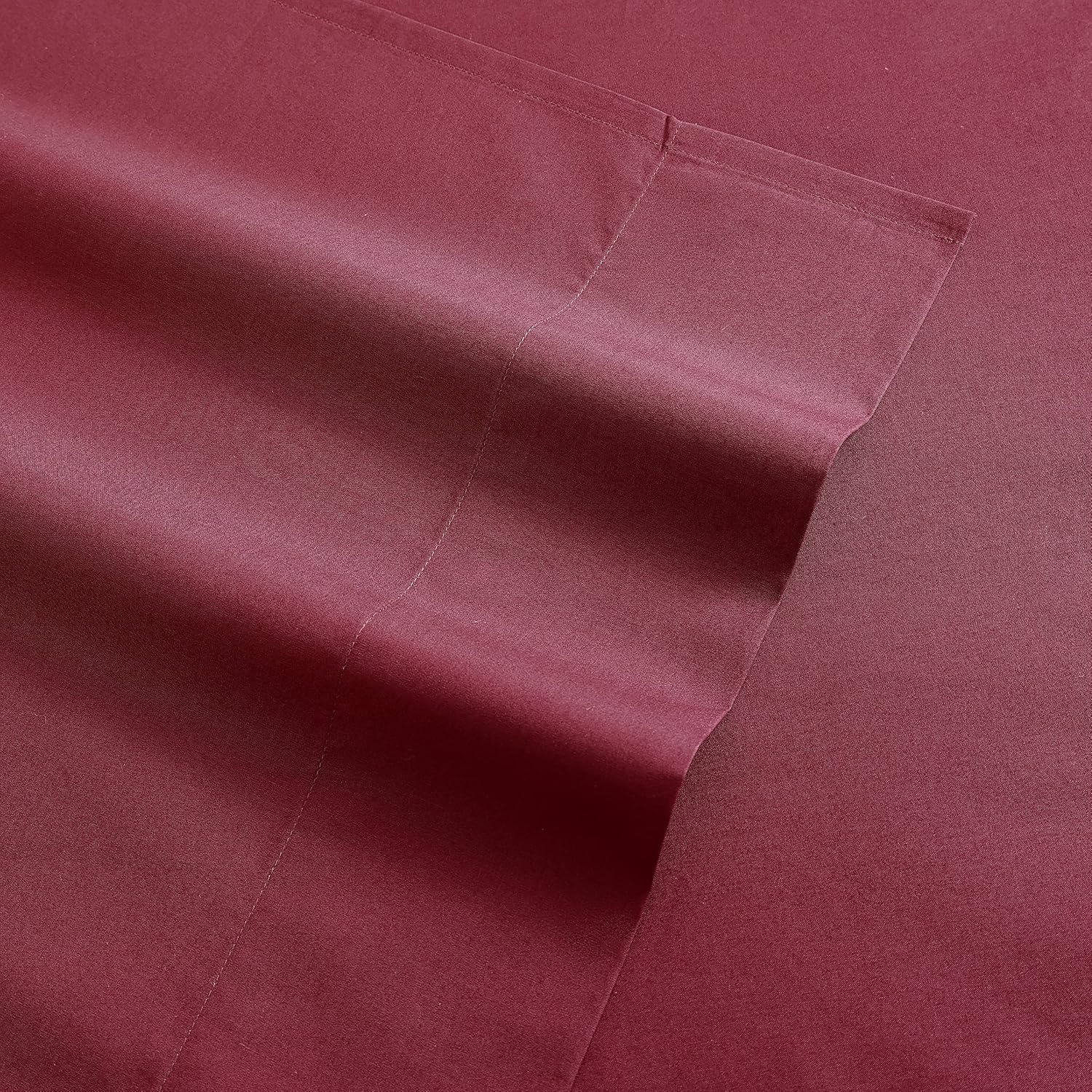 image:imageNautica Twin XL Size Sheet Set Crisp Cotton Percale Bedding with Matching Pillowcase Lightweight amp Breathable Bed Sheets Deep Pocket College Dorm Room Essentials Captains BlueSolid Dark Red