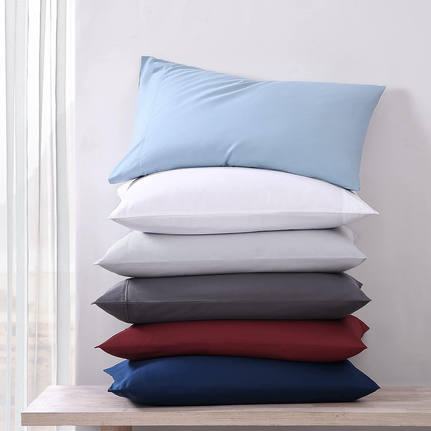 image:imageNautica Twin XL Size Sheet Set Crisp Cotton Percale Bedding with Matching Pillowcase Lightweight amp Breathable Bed Sheets Deep Pocket College Dorm Room Essentials Captains BlueLake Blue
