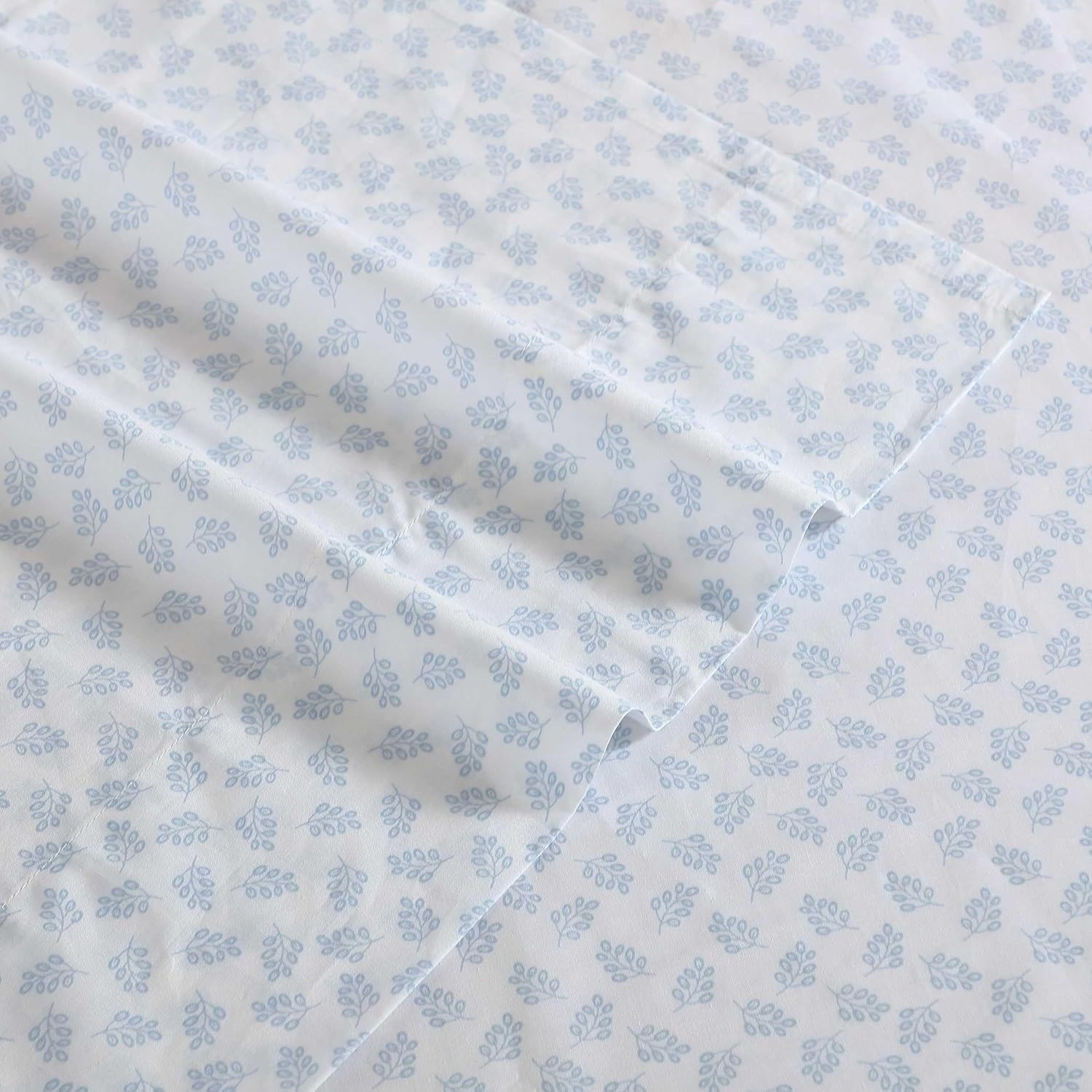 image:imageNautica Twin XL Size Sheets Set Crisp amp Tailored Floral Bedding with a Smooth Cotton Percale Bed Sheets with Matching Pillowcase amp Fitted Sheet Breezy Bloom BlueBreezy Bloom Blue