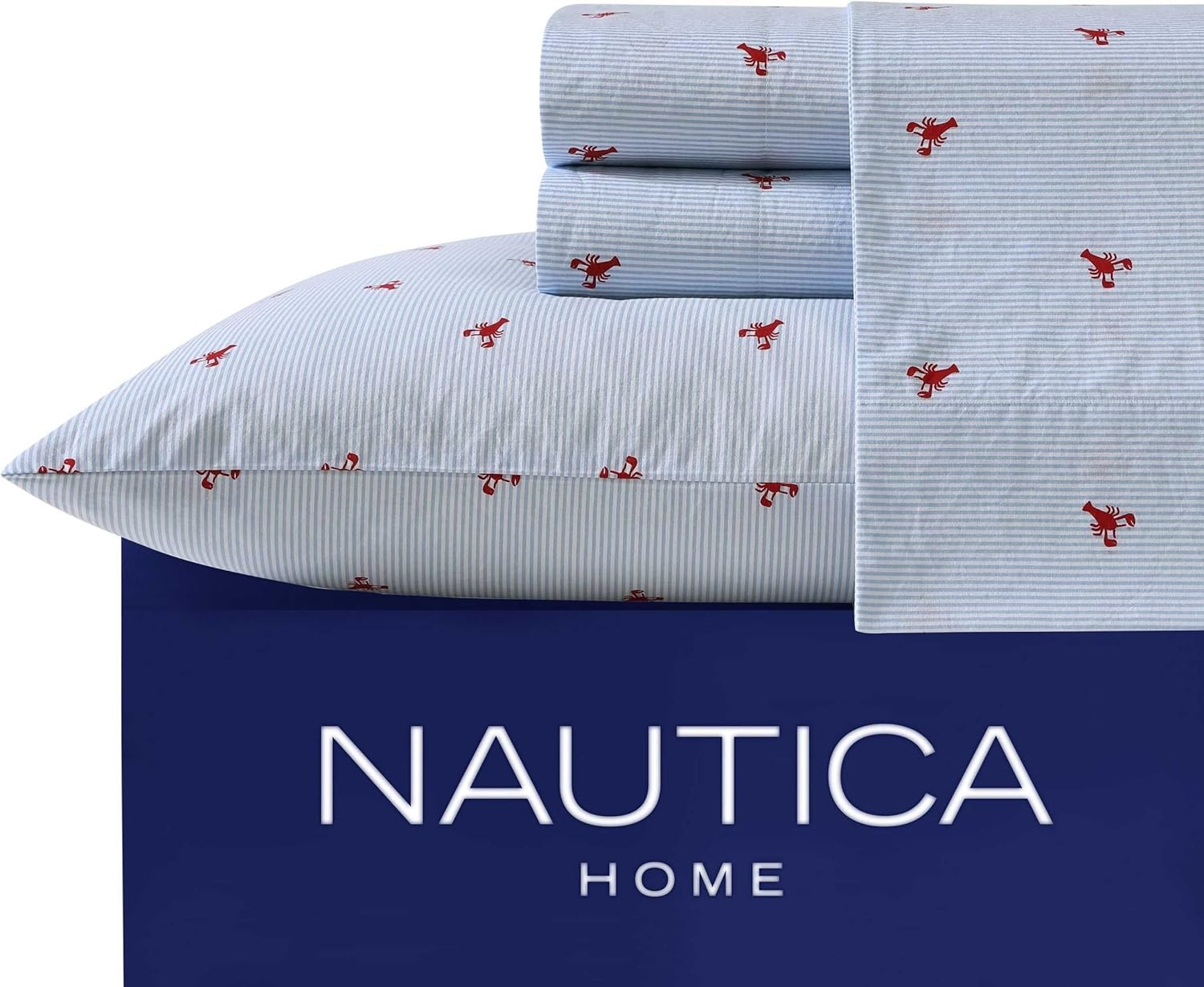 image:imageNautica Twin XL Size Sheets Set Crisp amp Tailored Floral Bedding with a Smooth Cotton Percale Bed Sheets with Matching Pillowcase amp Fitted Sheet Breezy Bloom BlueLobster Walk