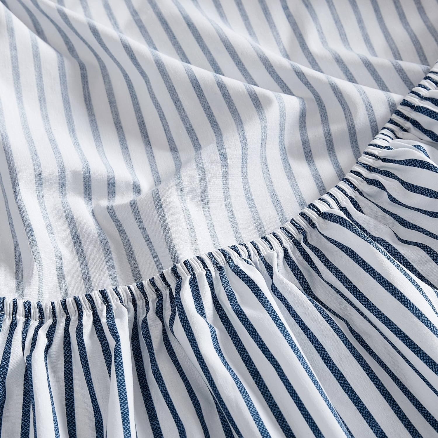 image:imageNautica Twin XL Size Sheets Set Crisp amp Tailored Floral Bedding with a Smooth Cotton Percale Bed Sheets with Matching Pillowcase amp Fitted Sheet Breezy Bloom BlueHarmead