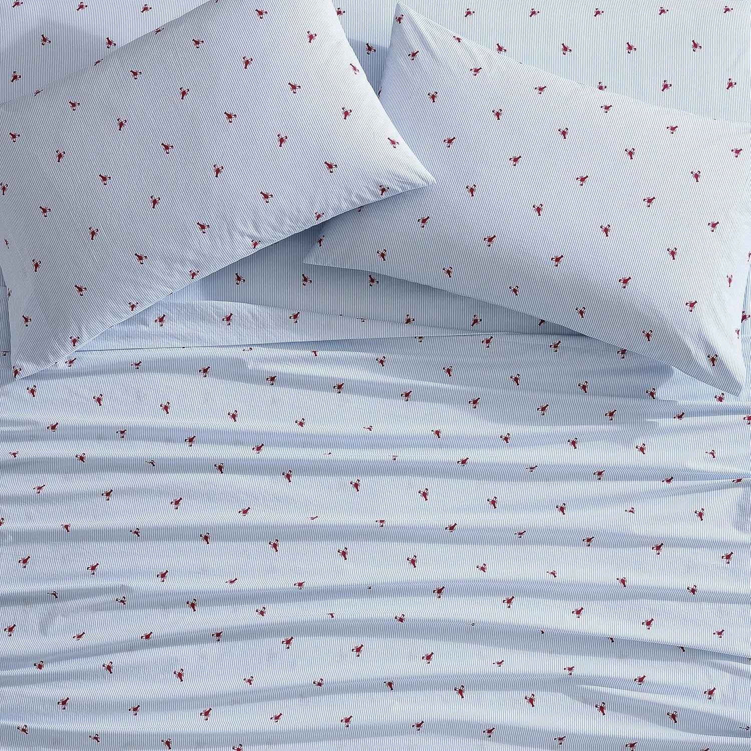 image:imageNautica Twin XL Size Sheets Set Crisp amp Tailored Floral Bedding with a Smooth Cotton Percale Bed Sheets with Matching Pillowcase amp Fitted Sheet Breezy Bloom BlueLobster Walk