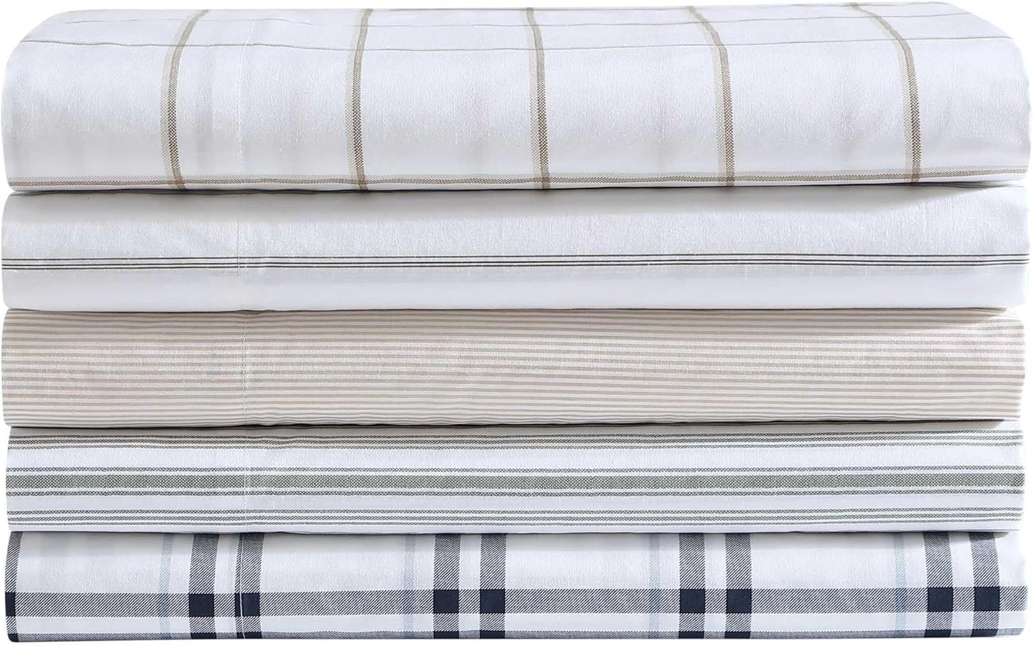 image:imageNautica Twin XL Size Sheets Set Crisp amp Tailored Floral Bedding with a Smooth Cotton Percale Bed Sheets with Matching Pillowcase amp Fitted Sheet Breezy Bloom BlueColeridge Stripe Green