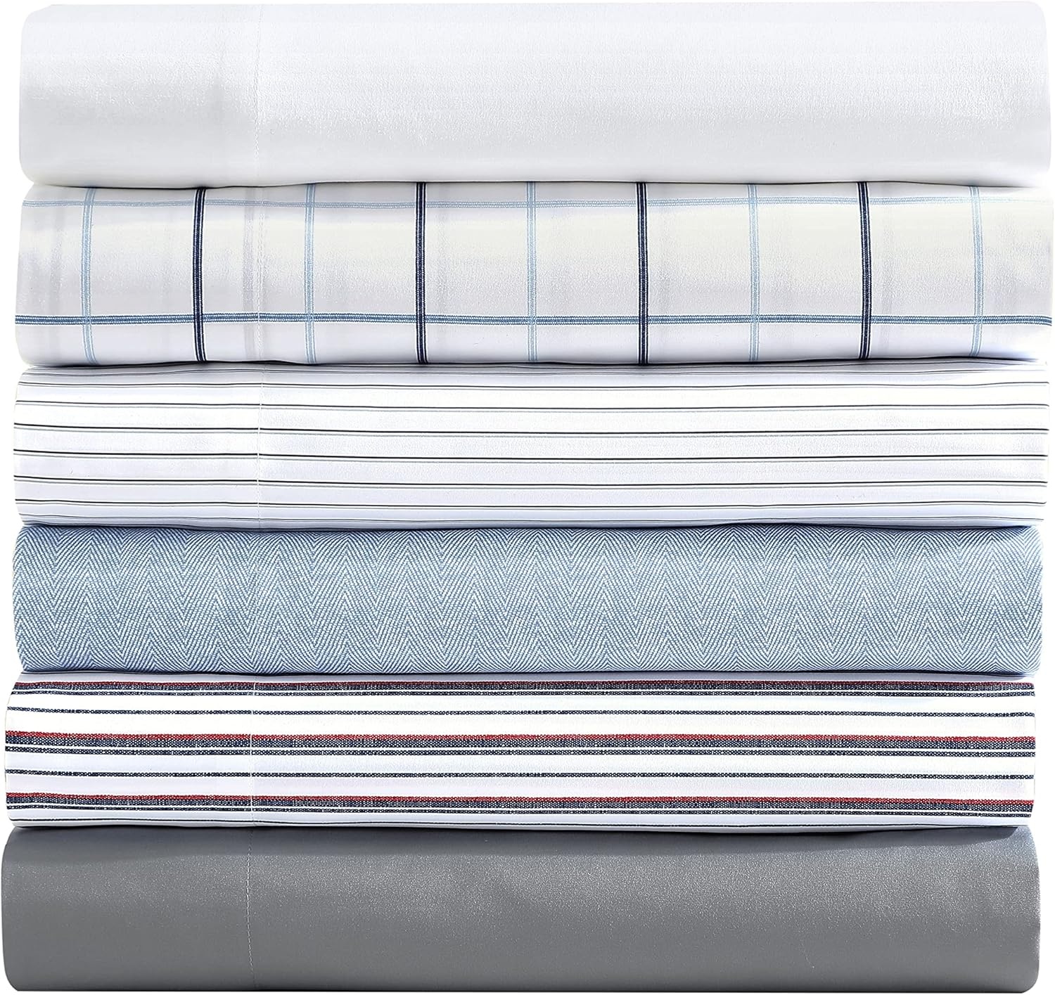 image:imageNautica TwinTwin XL Bed Sheets polyester Bedding Set with Matching Pillowcase Crisp amp Cool Fully Elasticized Dorm Essentials Clarkson Blue
