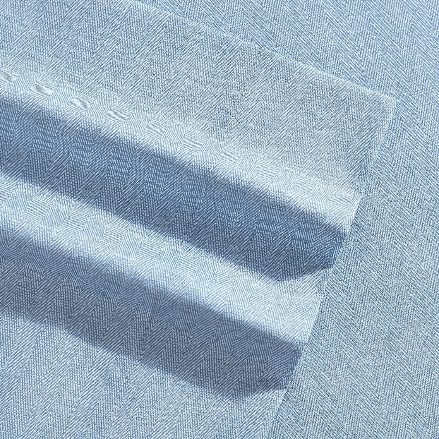 image:imageNautica TwinTwin XL Sheet Set Soft Bedding with Fitted Sheet amp Pillowcase Lightweight Bed Set College Dorm Room Essentials Herringbone BlueHerringbone Coastal Blue