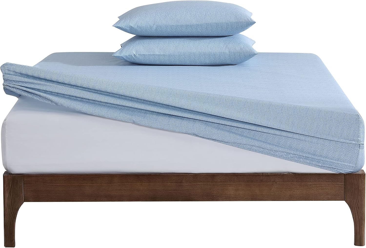 image:imageNautica TwinTwin XL Sheet Set Soft Bedding with Fitted Sheet amp Pillowcase Lightweight Bed Set College Dorm Room Essentials Herringbone BlueHerringbone Coastal Blue