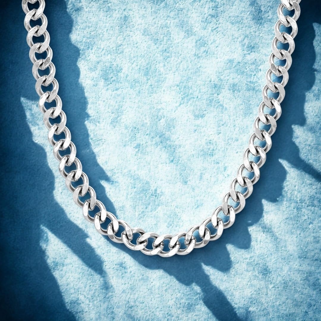 image:imageNautica 10 mm Cuban Chain Necklace for Men Stainless Steel 26 Inches