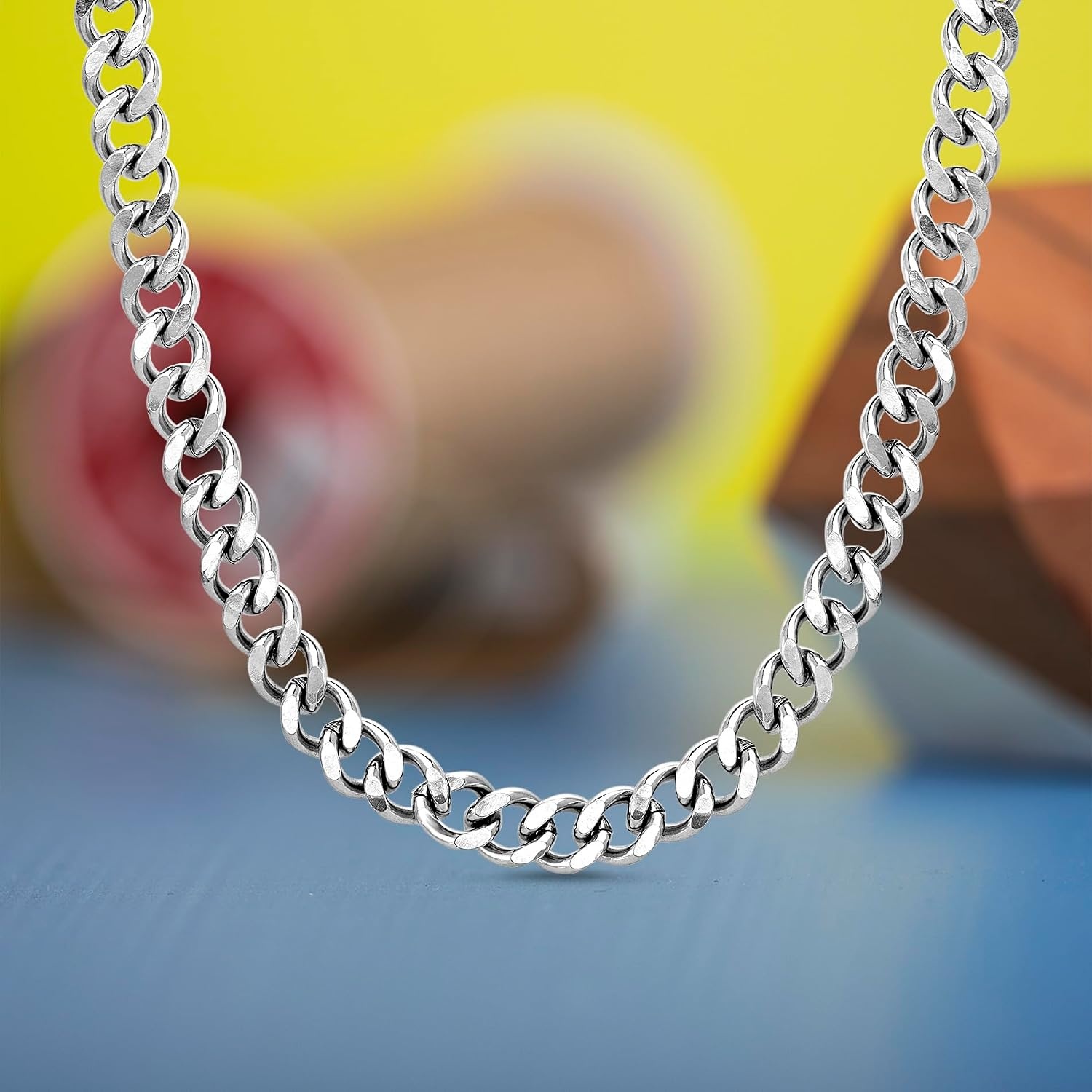 image:imageNautica 10 mm Cuban Chain Necklace for Men Stainless Steel 26 Inches