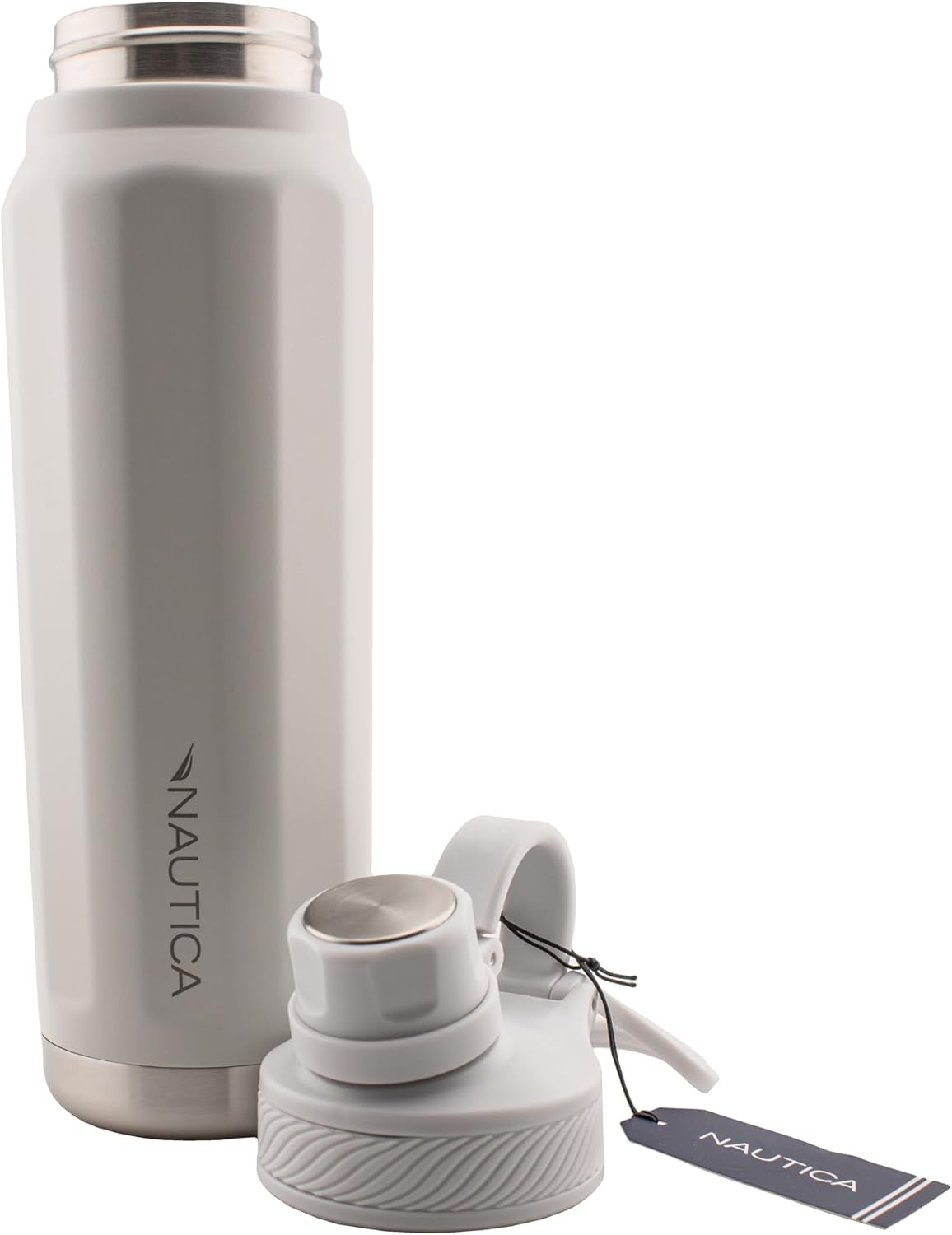 image:imageNautica 25 oz hydration flask DoubleWall Vacuum Insulated bottle Leak Proof amp BPA Free MED GREYLIGHT GREY