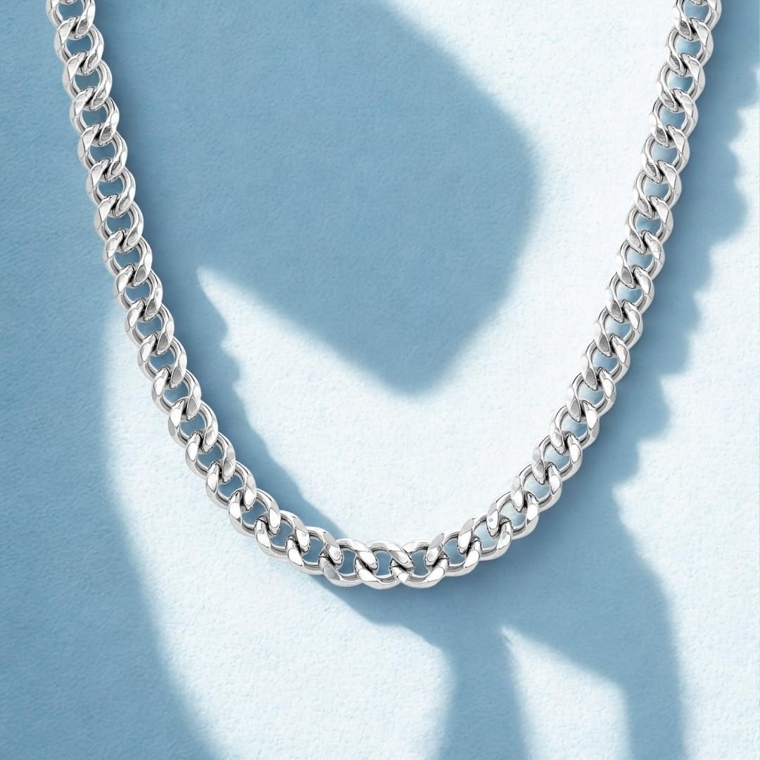 image:imageNautica 9 mm Cuban Chain Necklace for Men Stainless Steel 23 Inches