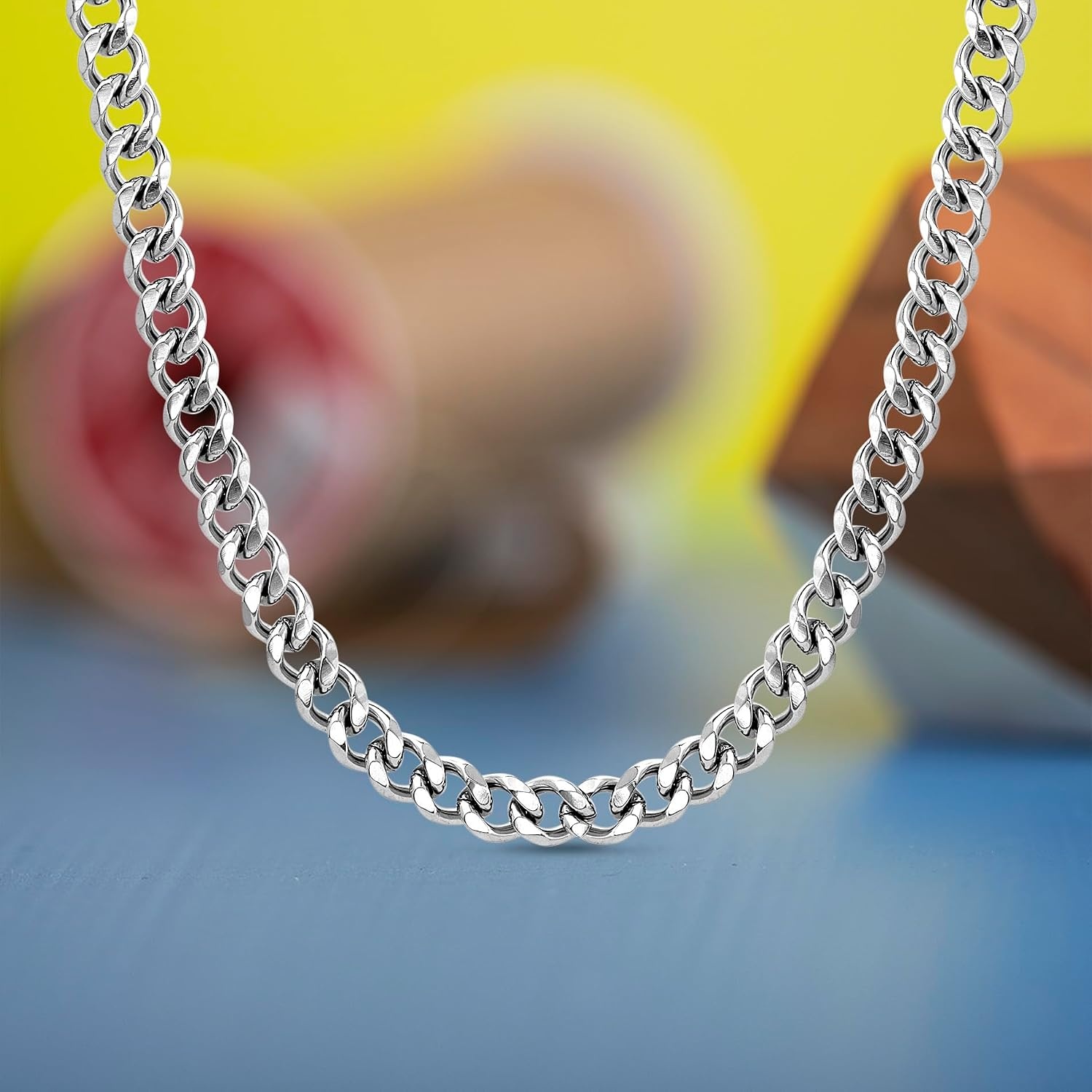 image:imageNautica 9 mm Cuban Chain Necklace for Men Stainless Steel 23 Inches