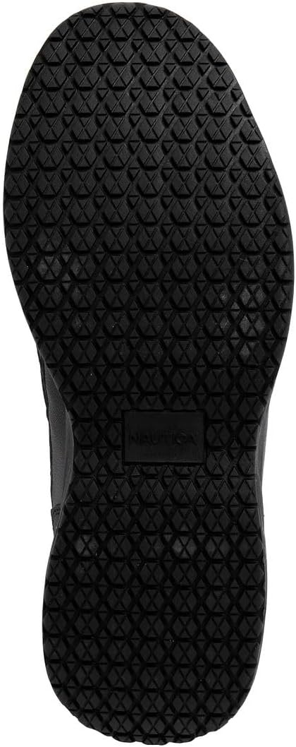 image:imageNautica Black Non Slip Slip OnLaceUp Work Shoes Safety Water Resistant Chef Kitchen Trabajo Zapatos Restaurant or Food Service Sneakers Comfortable and Lightweight for Men and WomenNileblack