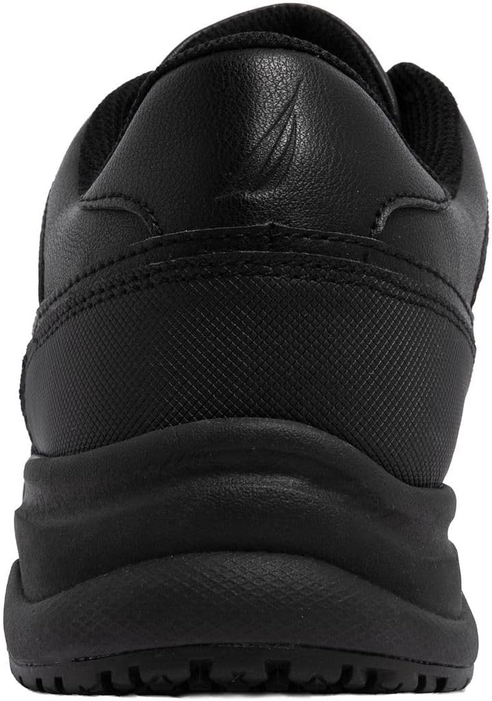 image:imageNautica Black Non Slip Slip OnLaceUp Work Shoes Safety Water Resistant Chef Kitchen Trabajo Zapatos Restaurant or Food Service Sneakers Comfortable and Lightweight for Men and WomenNileblack