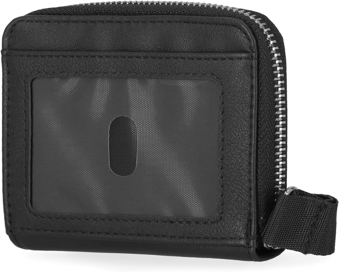 image:imageNautica Everglades Small Wallet for Women Compact Thin Wristlet Credit Card Wallet with ID Window Zippered Coin Purse BlackBlack RacingStripe