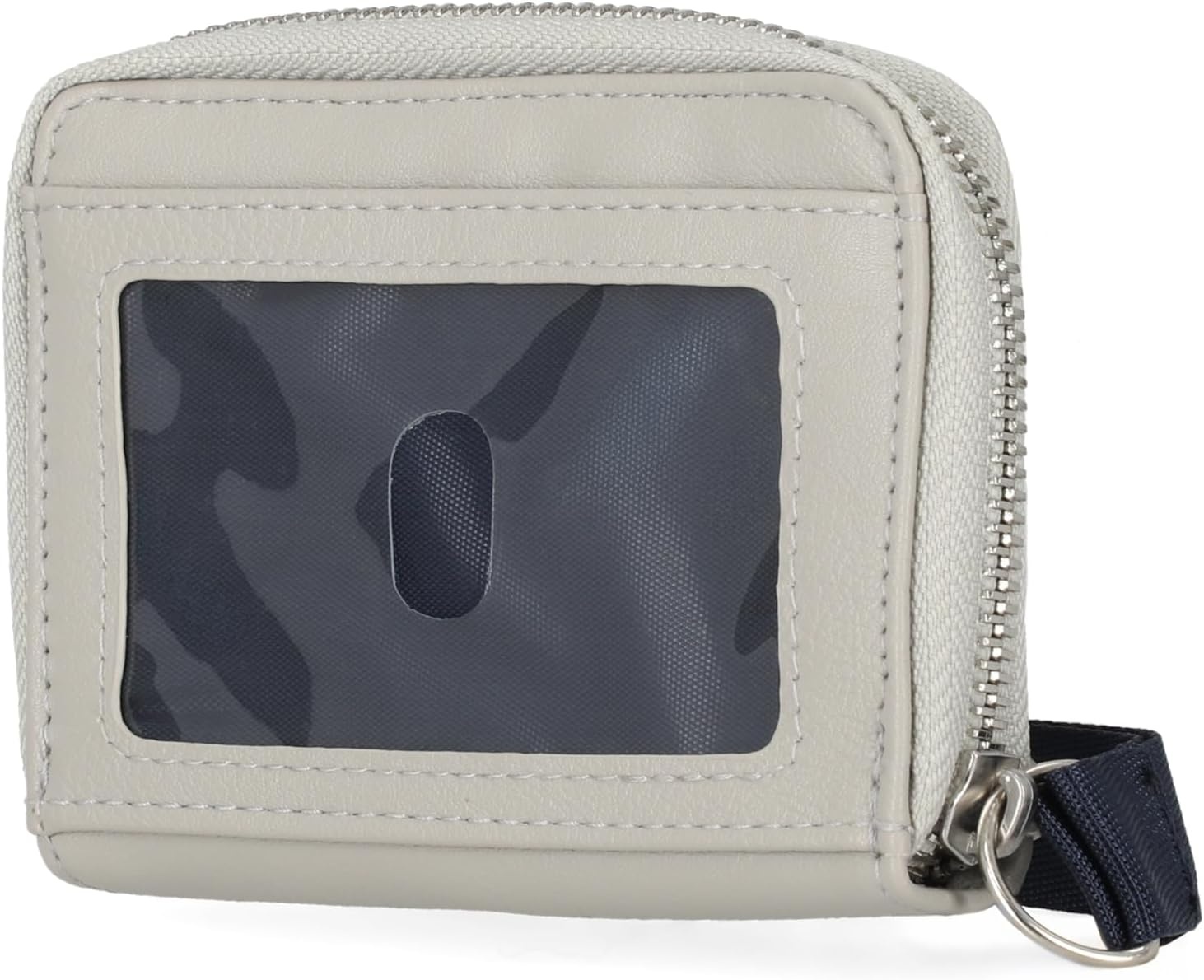 image:imageNautica Everglades Small Wallet for Women Compact Thin Wristlet Credit Card Wallet with ID Window Zippered Coin Purse BlackDove RacingStripe