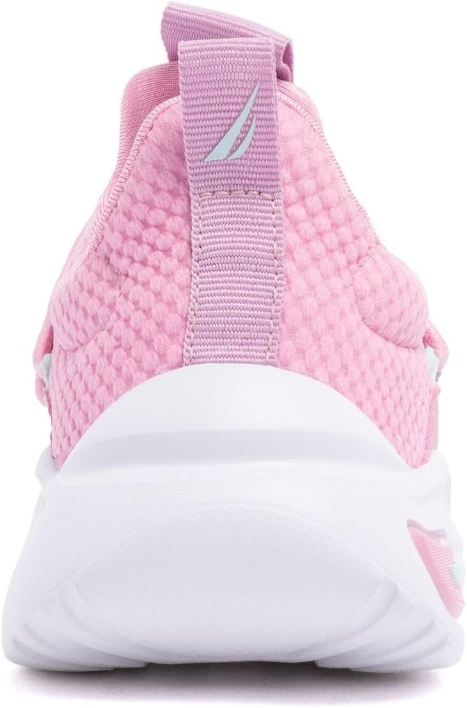 image:imageNautica Girls Athletic SlipOn Sneakers Comfortable Bungee Running Shoes Stylish Tennis Footwear for Active Kids Big Kid Little Kid ToddlerPink Purple Blue