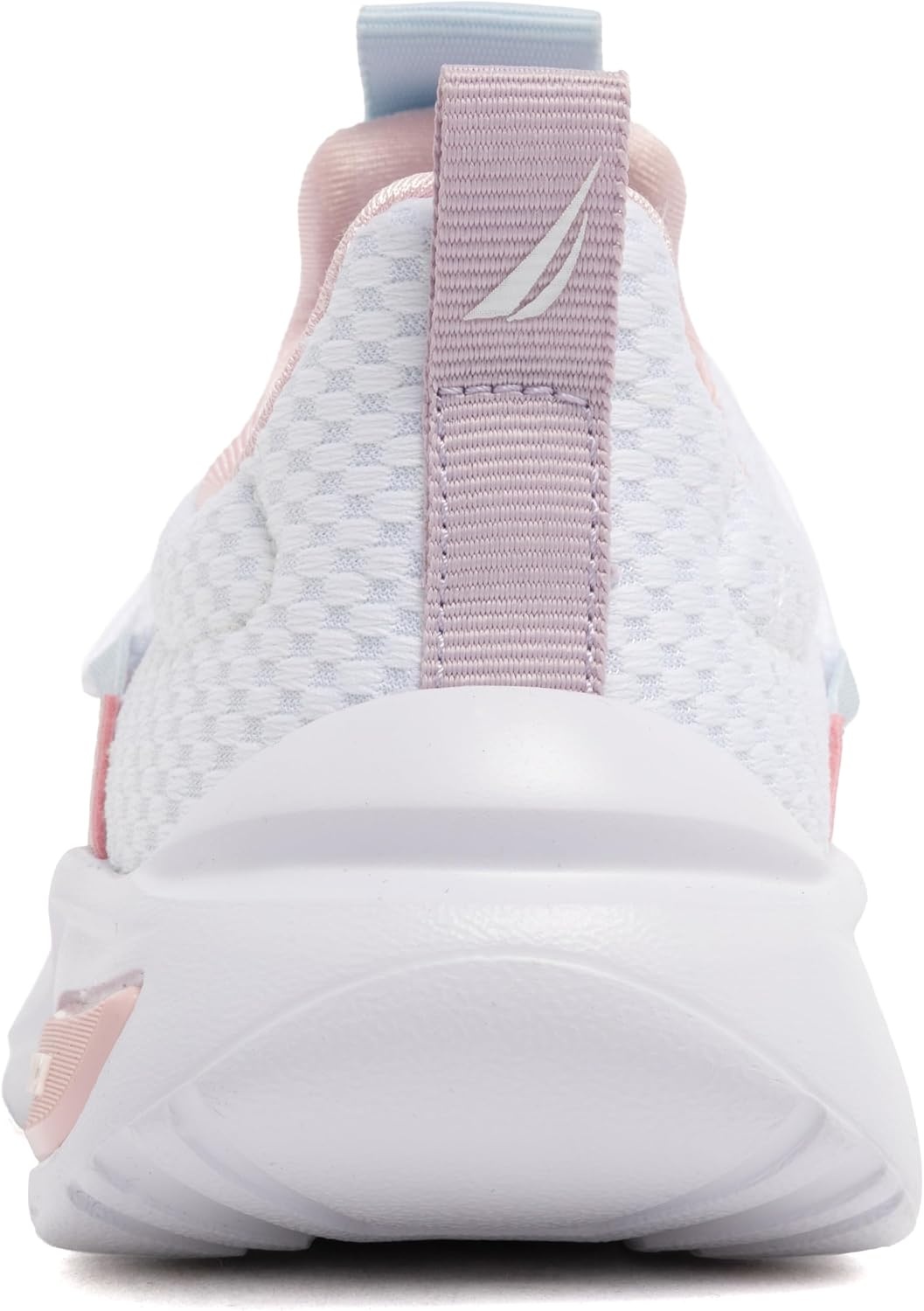 image:imageNautica Girls Athletic SlipOn Sneakers Comfortable Bungee Running Shoes Stylish Tennis Footwear for Active Kids Big Kid Little Kid ToddlerWhite Pink Lilac