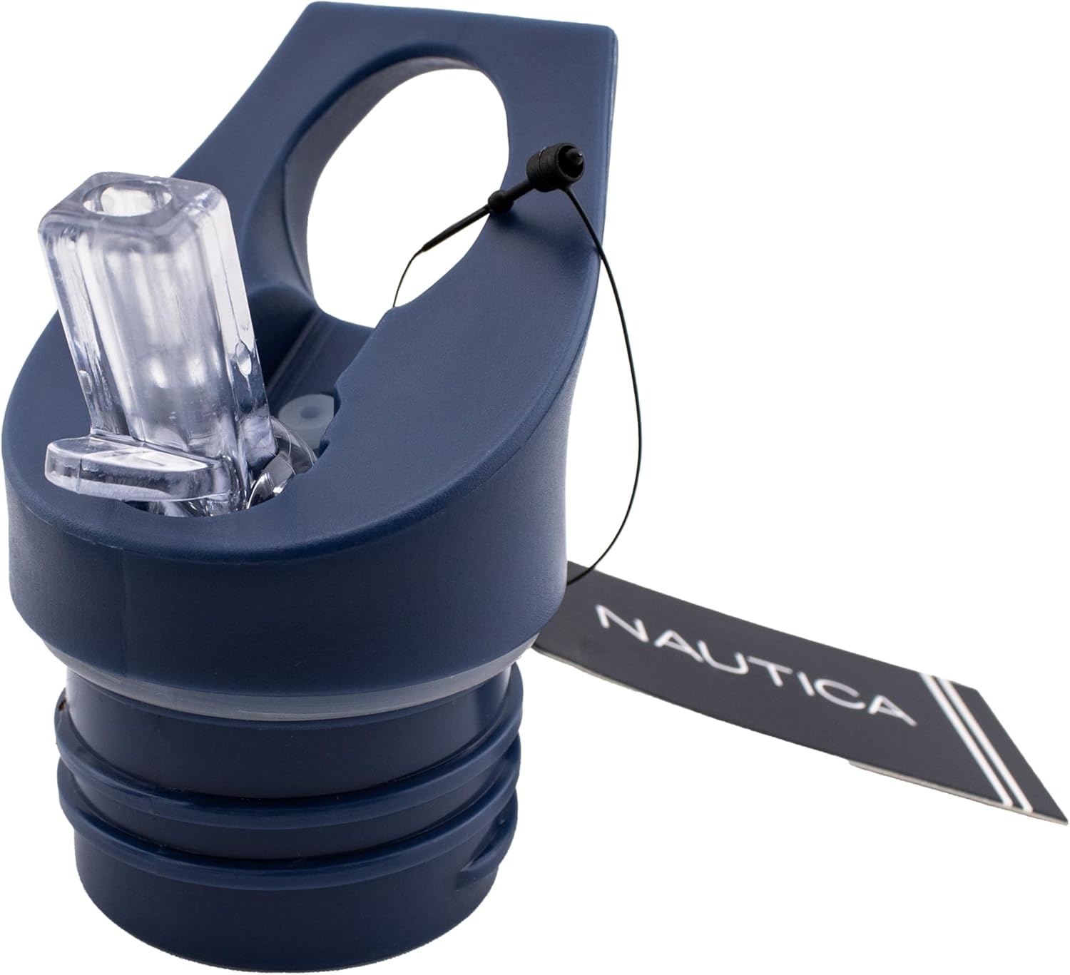 image:imageNautica Insulated 21oz Sleek Stainless Steel Water Bottle with Flip Lid Straw Leakproof BPAFree Wide Mouth Keeps Drinks Hot or Cold Sports Bottle Ideal for Gym Hiking and Travel BLACKNavy