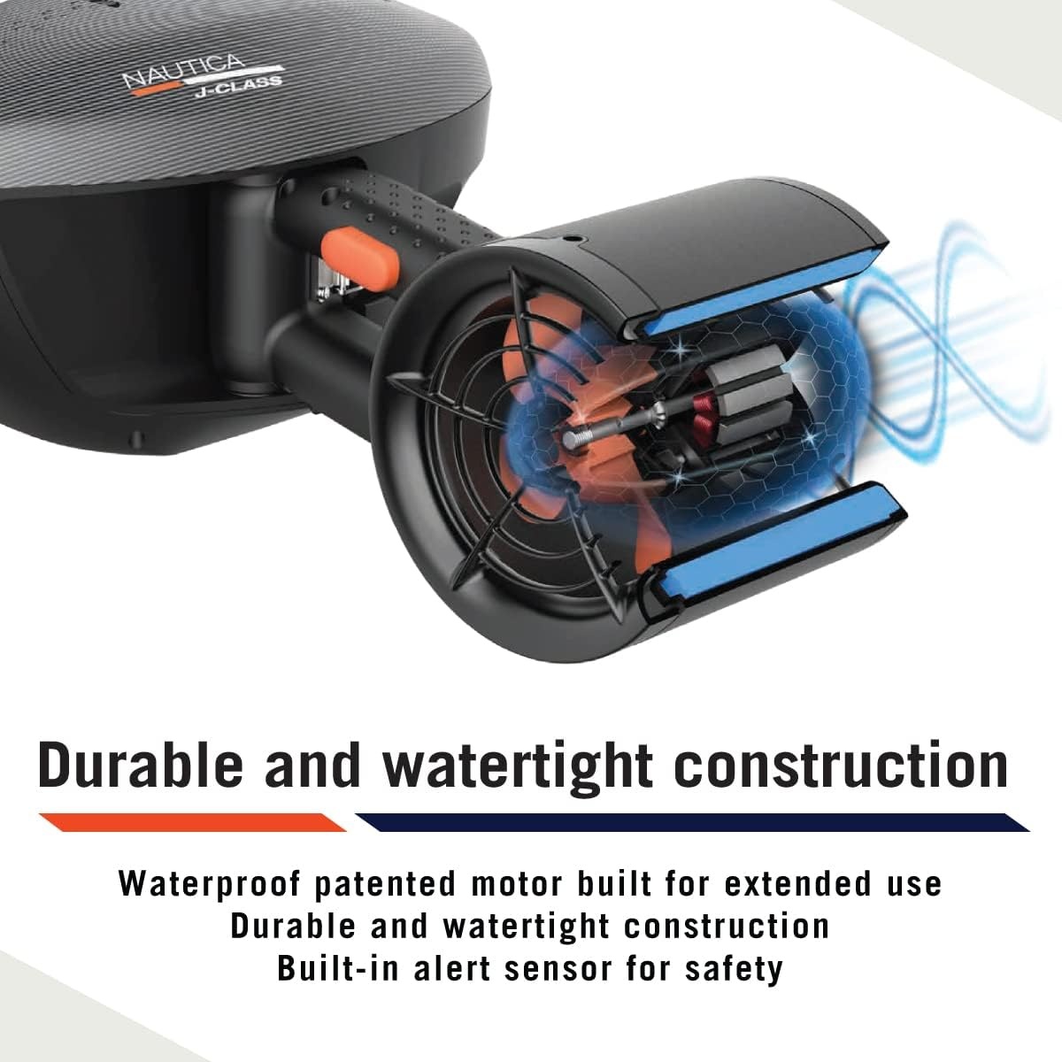 image:imageNautica J Class Underwater seascooter Foldable and Travel Ready for Diving Snorkeling and CruisingBlack
