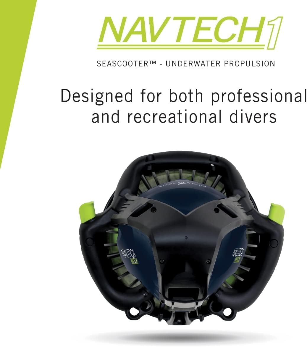 image:imageNautica J Class Underwater seascooter Foldable and Travel Ready for Diving Snorkeling and CruisingNavy