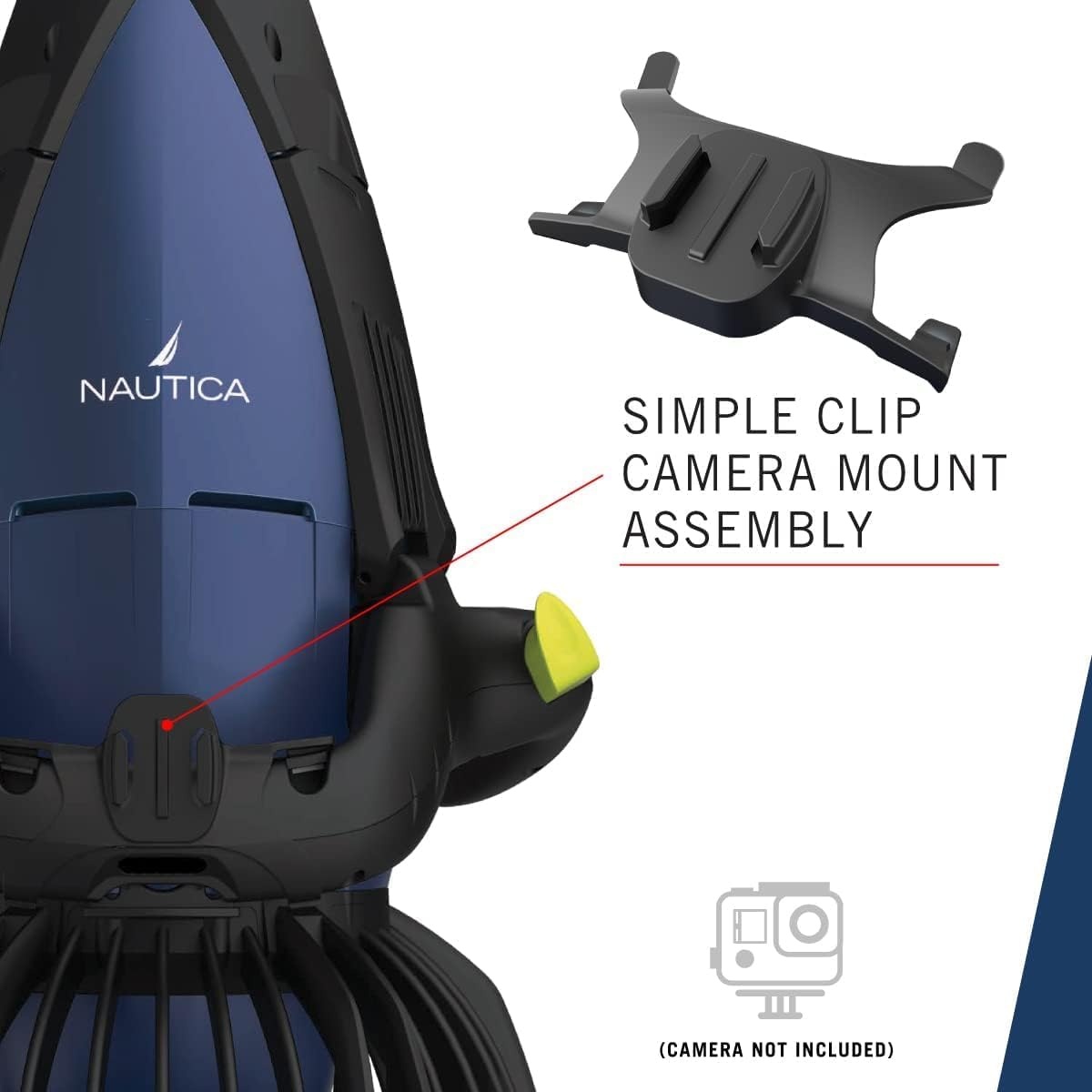 image:imageNautica J Class Underwater seascooter Foldable and Travel Ready for Diving Snorkeling and CruisingNavy