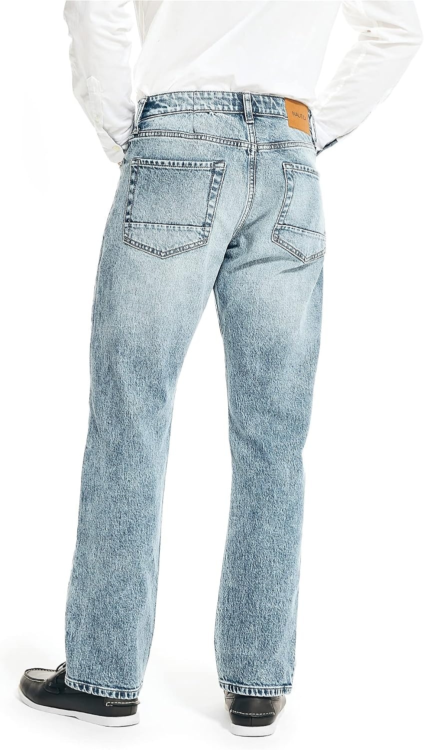 image:imageNautica Jeans Mens Straight Light Cross Hatch JeanMistylkshr