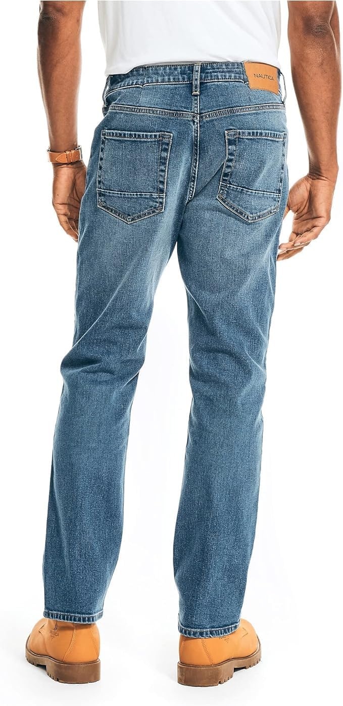 image:imageNautica Jeans Mens Straight Light Cross Hatch JeanOceaniawsh