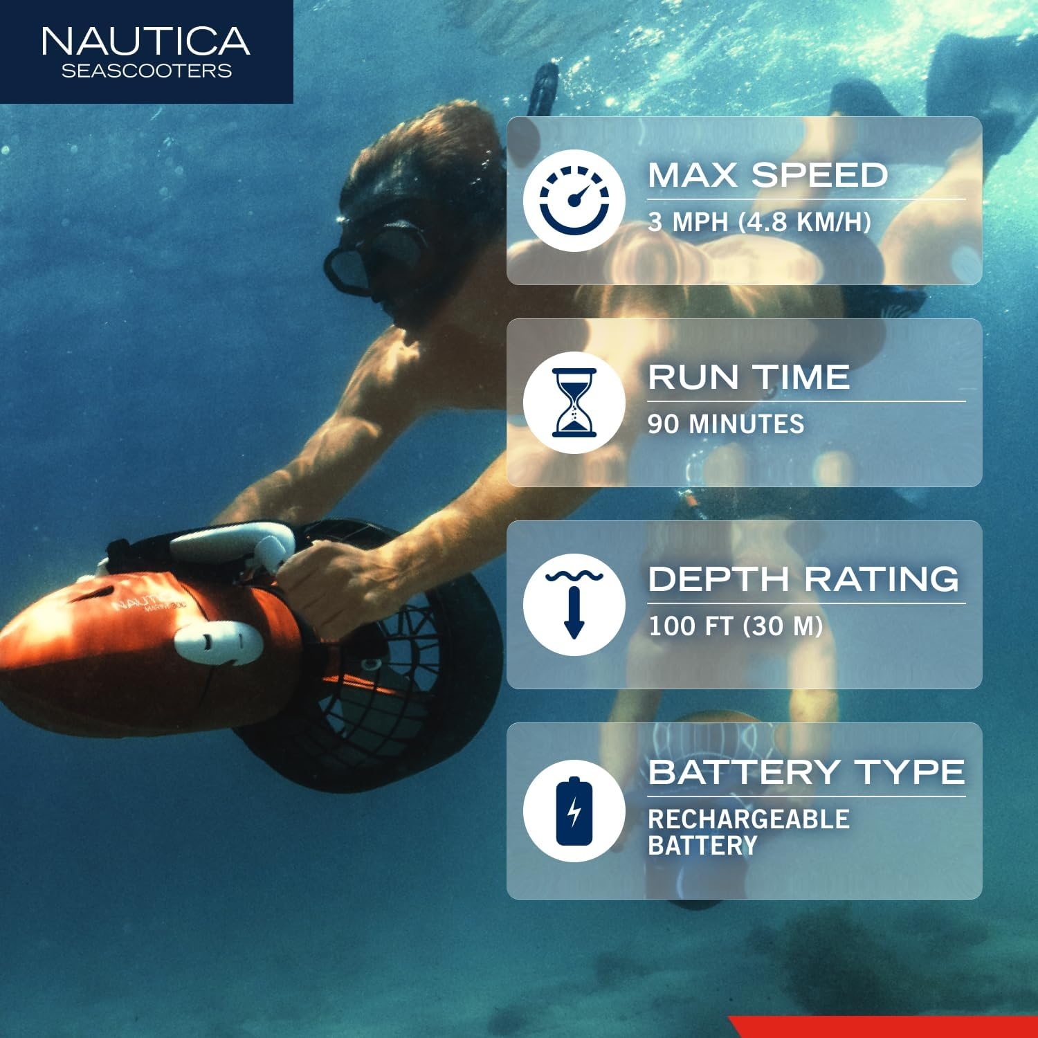 image:imageNautica Marine Underwater SeascooterRedBlack