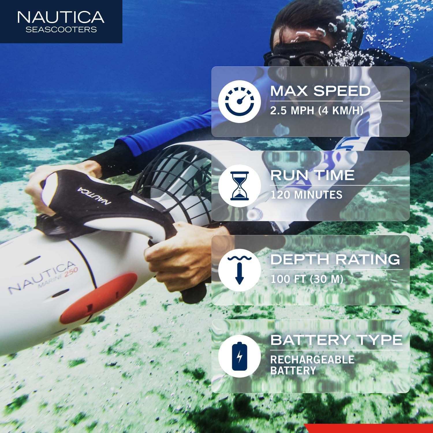 image:imageNautica Marine Underwater SeascooterWhite