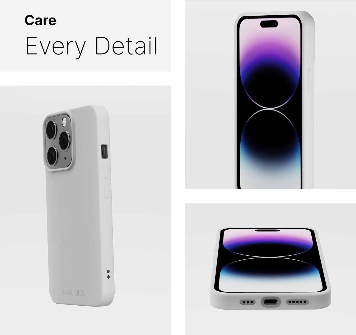 image:imageNautica Matte Phone Case for iPhone 14 Pro Case with UltraLight Slim Design SoftTouch Finish AntiScratch Shockproof Protective FullBody Phone Cover