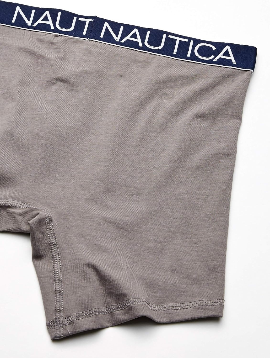 image:imageNautica Mens 3Pack Classic Cotton Stretch Boxer BriefsNautica RedPlatinum GreySail Print Peacoat