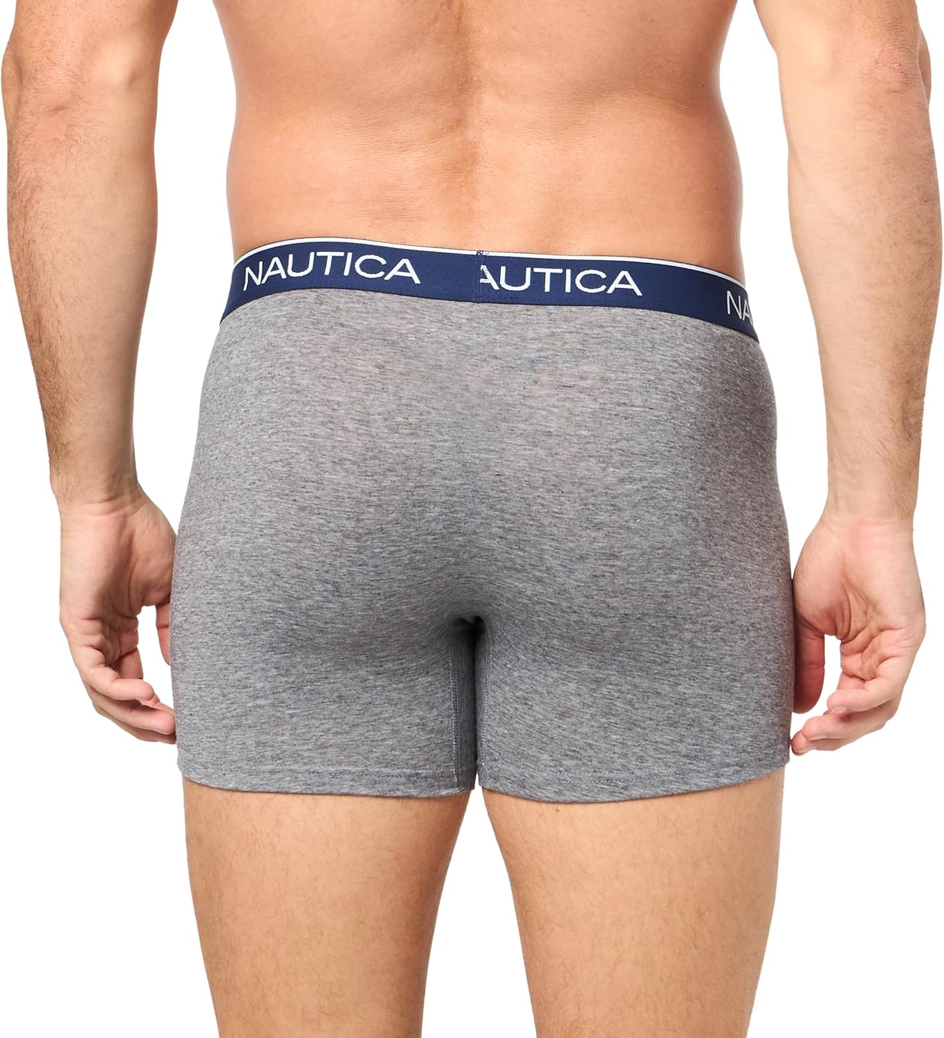 image:imageNautica Mens 4 Pack Heather Stretch Boxer Briefs2blackCharcoalHeather Grey