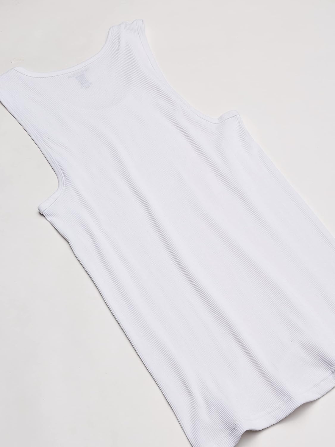 image:imageNautica Mens 4 Pack Ribbed Cotton Tank UndershirtsWhite