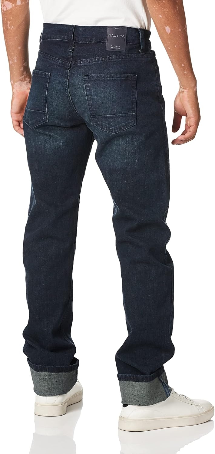 image:imageNautica Mens 5 Pocket Straight Fit Stretch JeanJeansNew Pure Adriatic Sea Wash