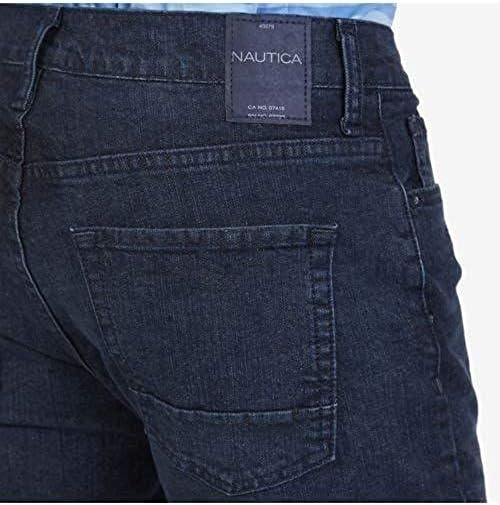 image:imageNautica Mens 5 Pocket Straight Fit Stretch JeanJeansPure Adriatic Sea