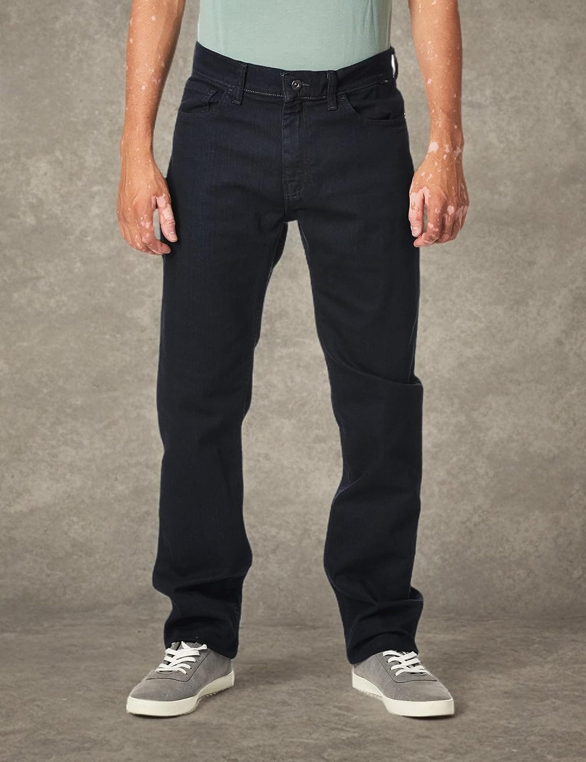 image:imageNautica Mens 5 Pocket Straight Fit Stretch JeanJeansPure Dark Pacific Wash