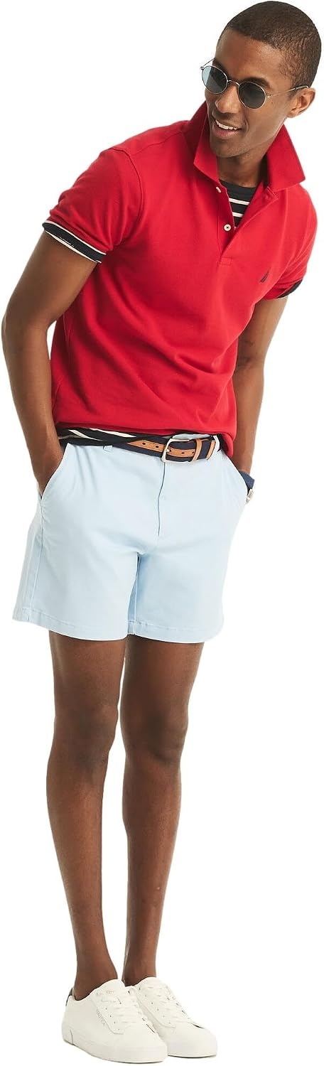 image:imageNautica Mens 6 Deck ShortCerulean Blue