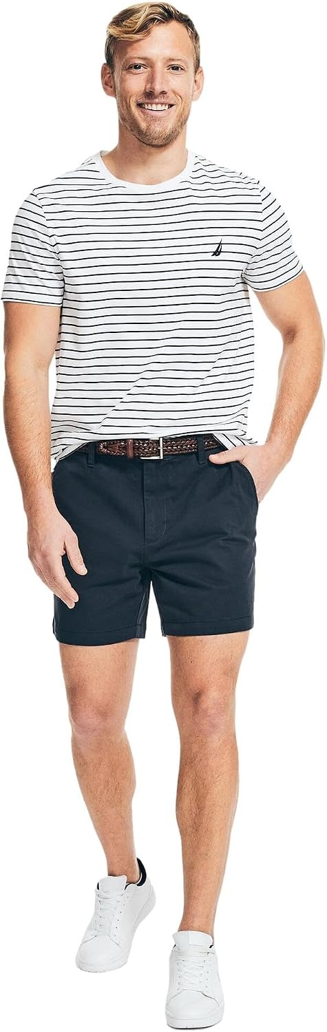 image:imageNautica Mens 6 Deck ShortFrench Navy