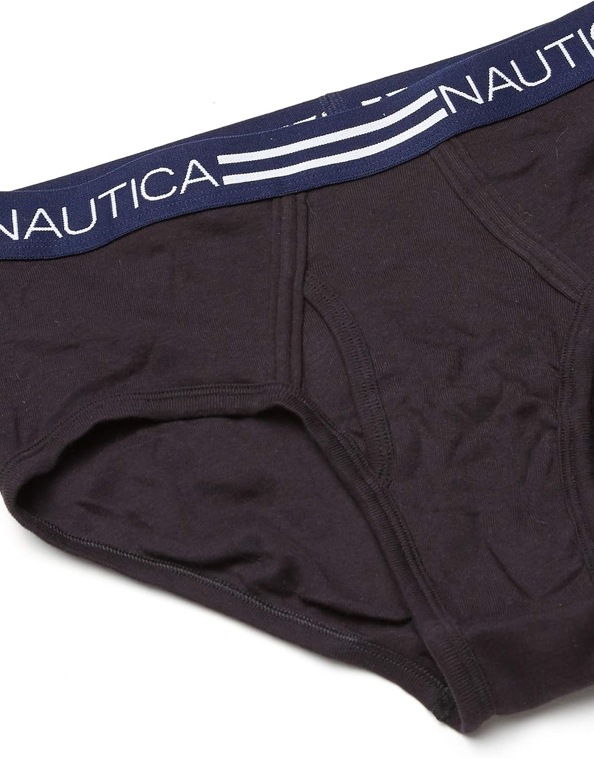 image:imageNautica Mens 6 Pack Classic Cotton Fly Front BriefsBlack 6 Pack