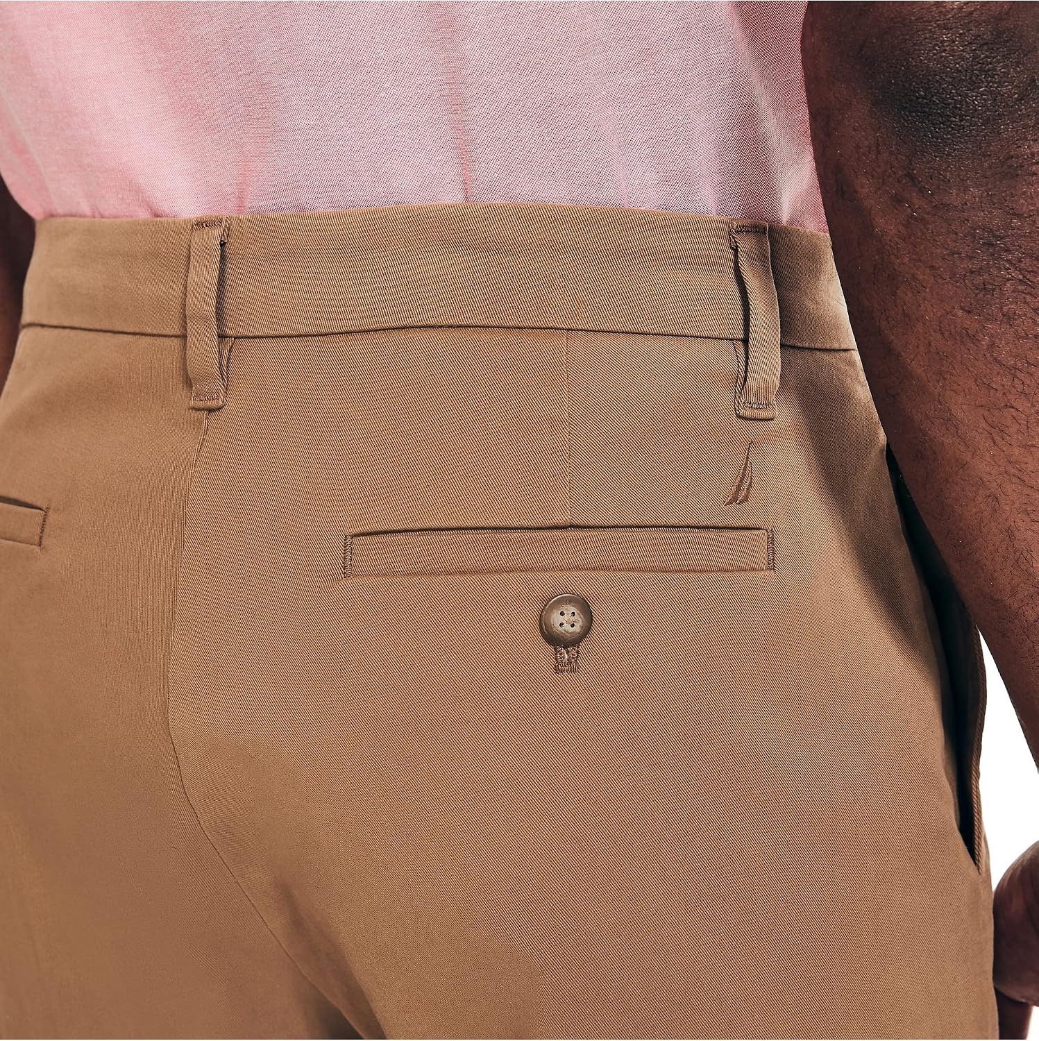 image:imageNautica Mens 85 Pleated ShortOyster Brown