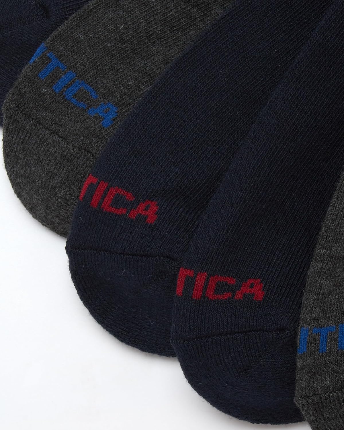 image:imageNautica Mens Athletic Crew Socks 5 Pack Moisture Wicking Cushioned Athletic Socks for Men with Reinforced Seams 6125BlueGrey