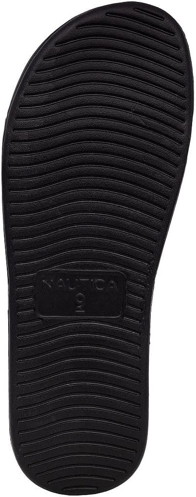 image:imageNautica Mens Athletic Slide Sandal Adjustable Straps Comfort SlipOnBlackSilver