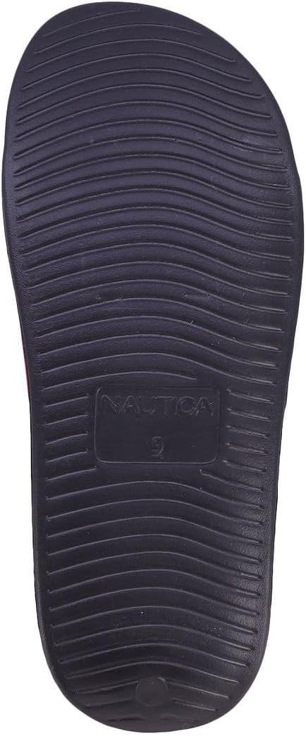 image:imageNautica Mens Athletic Slide Sandal Adjustable Straps Comfort SlipOnBower 2blackWhiteRed