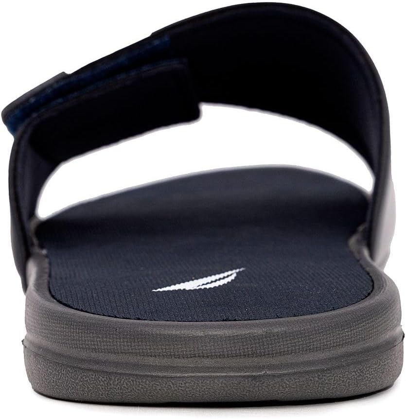 image:imageNautica Mens Athletic Slide Sandal Adjustable Straps Comfort SlipOnGrey