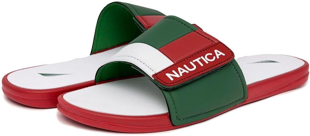 image:imageNautica Mens Athletic Slide Sandal Adjustable Straps Comfort SlipOnMex
