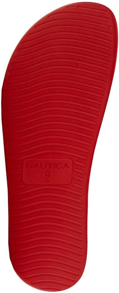 image:imageNautica Mens Athletic Slide Sandal Adjustable Straps Comfort SlipOnRed