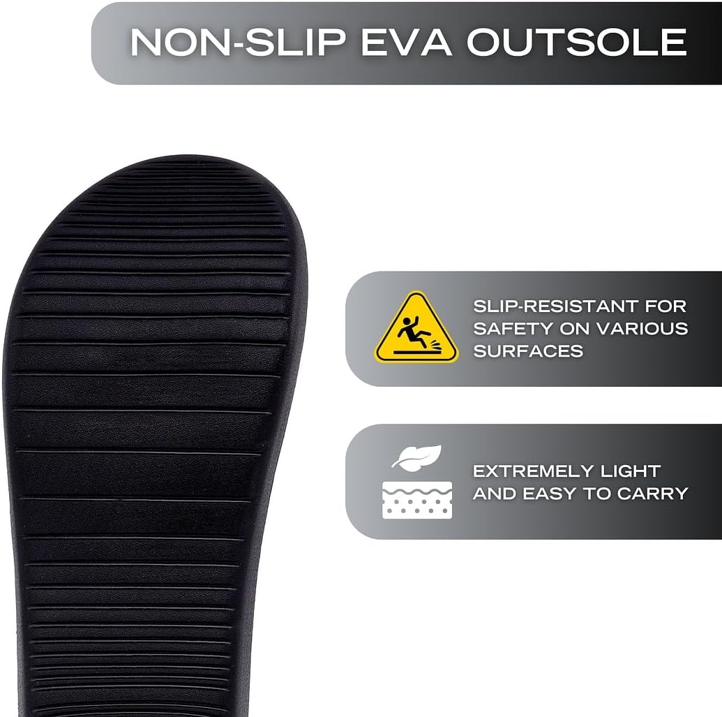 image:imageNautica Mens Athletic Slides Sport Shower Sandals for Indoor amp Outdoor Lightweight Durable and ComfortableBlack Charcoal